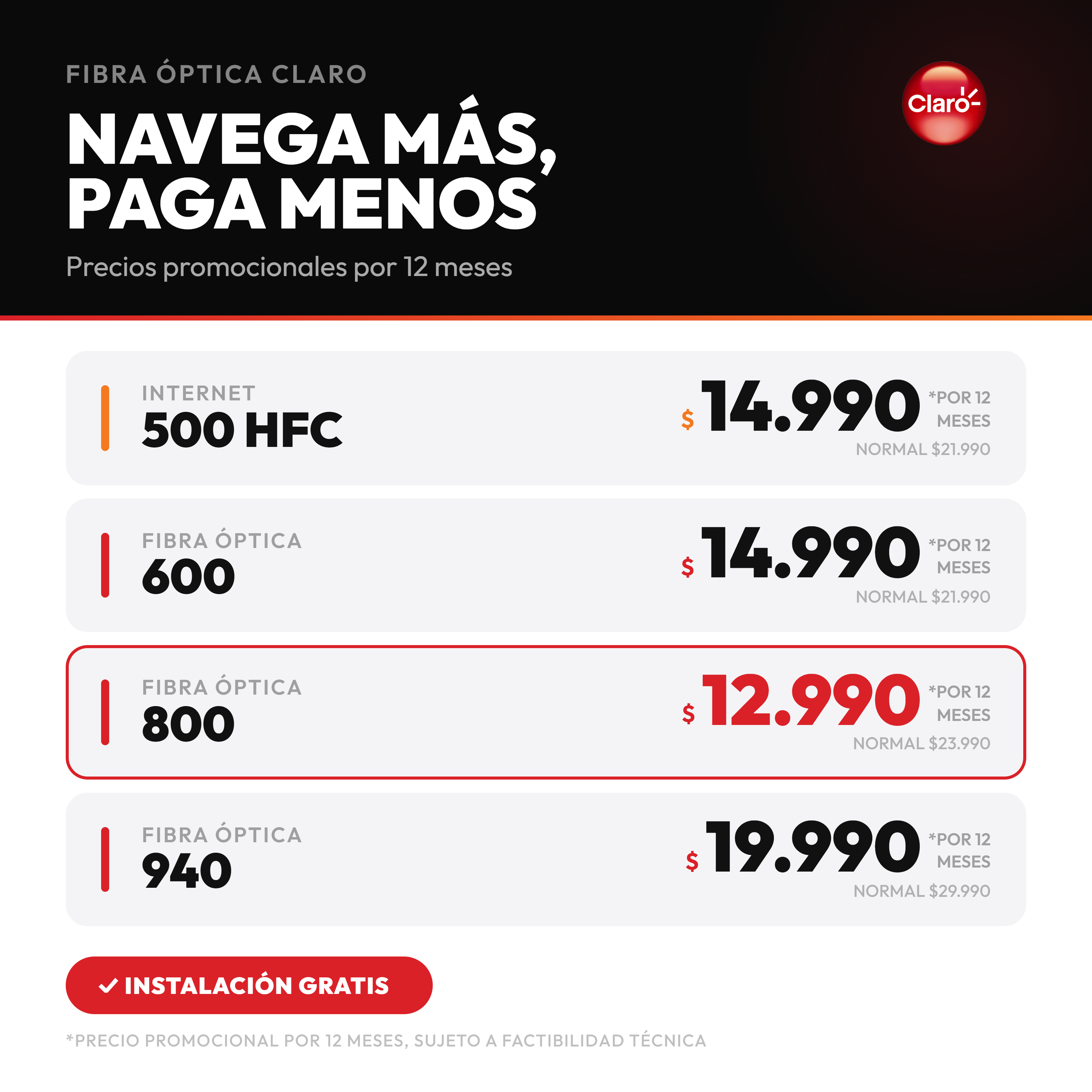 Foto de Internet fibra Hogar Claro