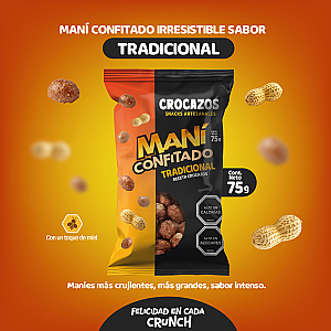 Imagen 6 de 71% DCTO. MANÍES CONFITADOS SABORES CROCAZOS, ARTESANALES.