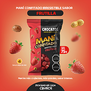 Imagen 8 de 71% DCTO. MANÍES CONFITADOS SABORES CROCAZOS, ARTESANALES.