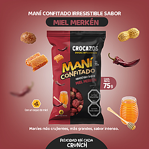Imagen 3 de 71% DCTO. MANÍES CONFITADOS SABORES CROCAZOS, ARTESANALES.