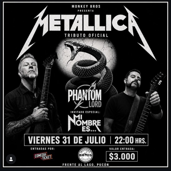 Afiche de TRIBUTO OFICIAL METALLICA