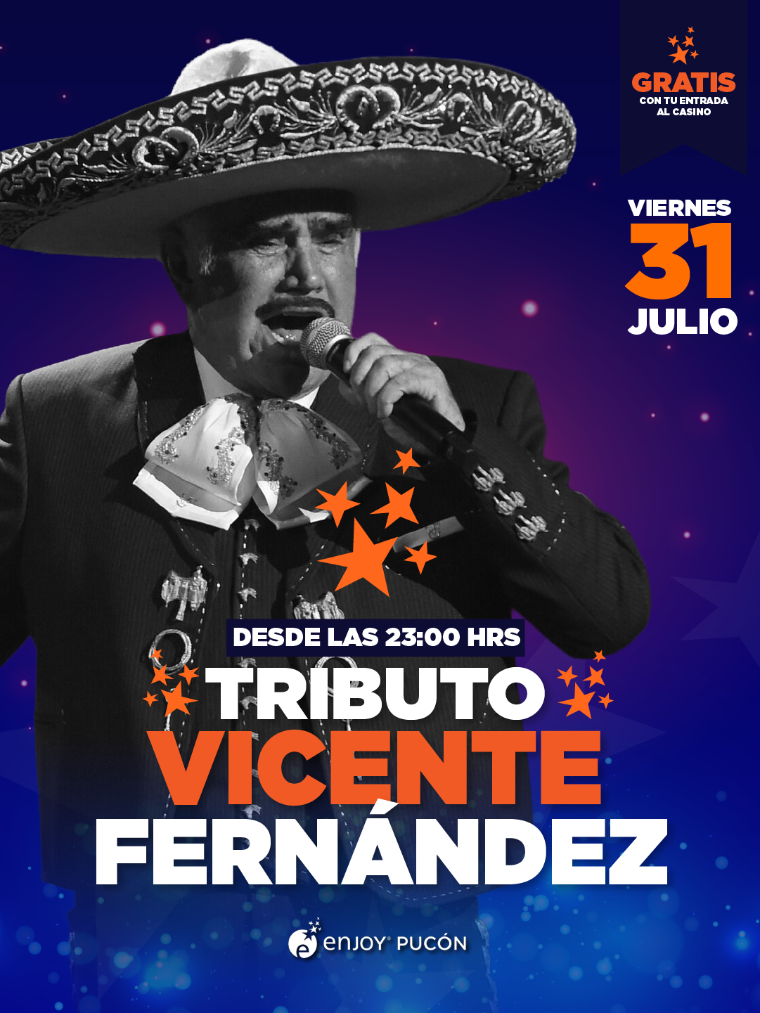 Afiche de TRIBUTO VICENTE FERNÁNDEZ