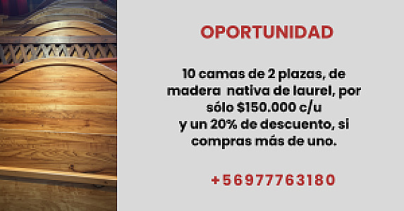 Camas de 2 plazas