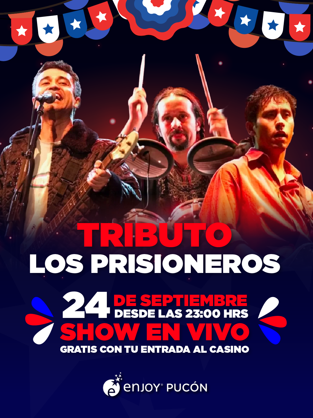 Afiche de TRIBUTO LOS PRISIONEROS