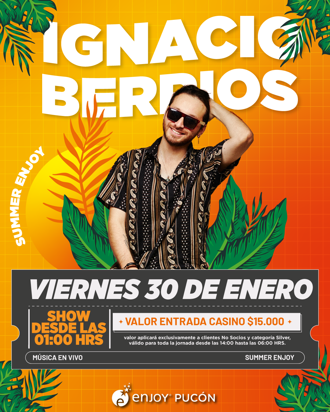 Afiche de 🌴 IGNACIO BERRIOS EN SUMMER ENJOY 🎤🔥