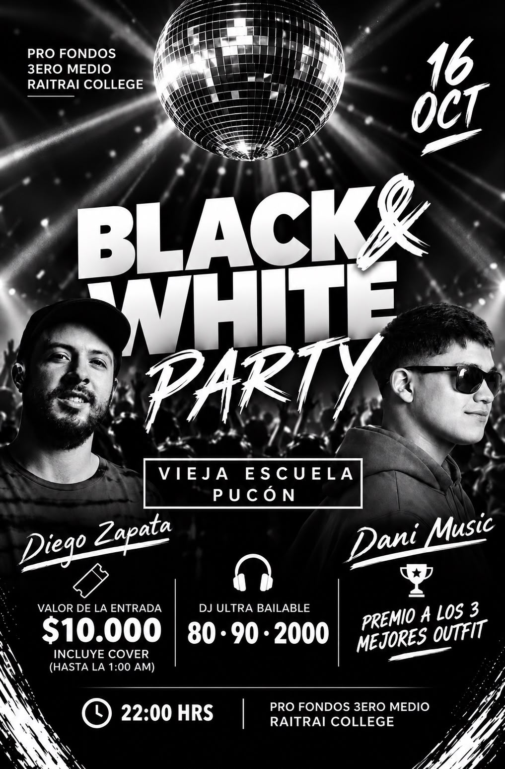 Afiche de BLACK & WHITE PARTY