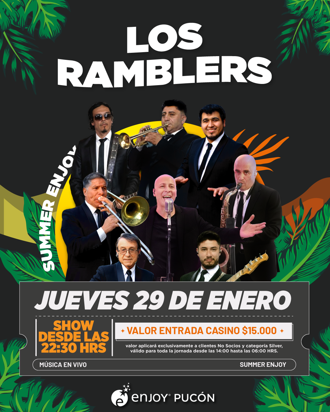 Afiche de CONSAGRADOS: 🎶 LOS RAMBLERS EN VIVO EN SUMMER ENJOY 🎶