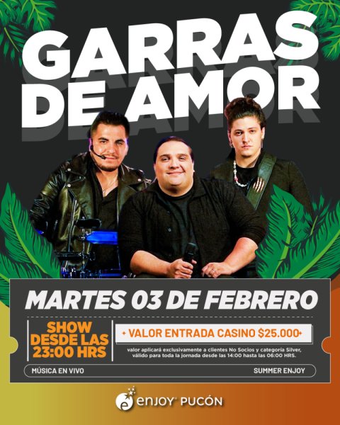 ✨ GARRAS DE AMOR EN ENJOY PUCON ✨