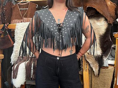 Chaquetilla de cuero