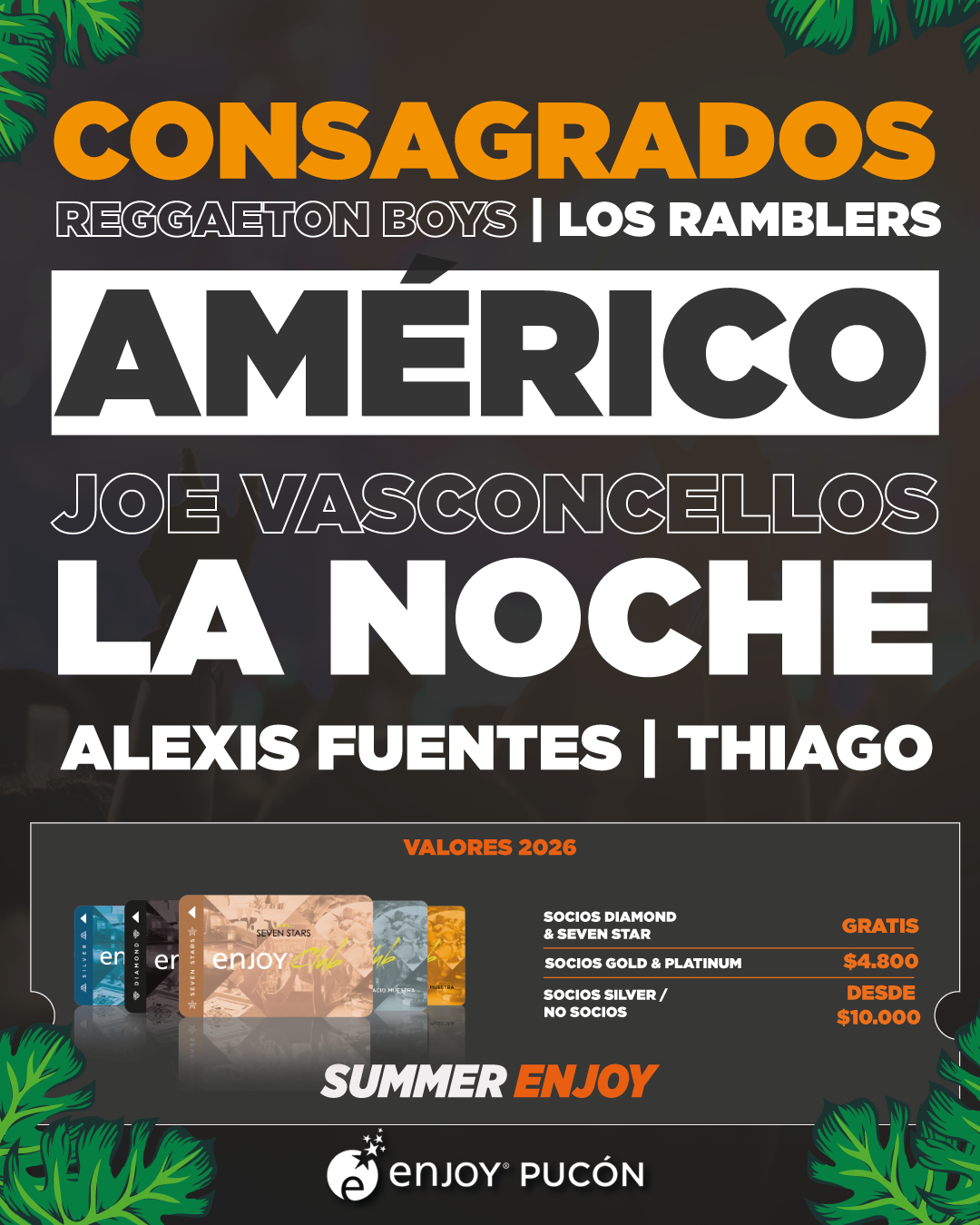 Afiche de ☀️🎶 PANORAMAS SUMMER ENJOY CONSAGRADOS 🎶☀️