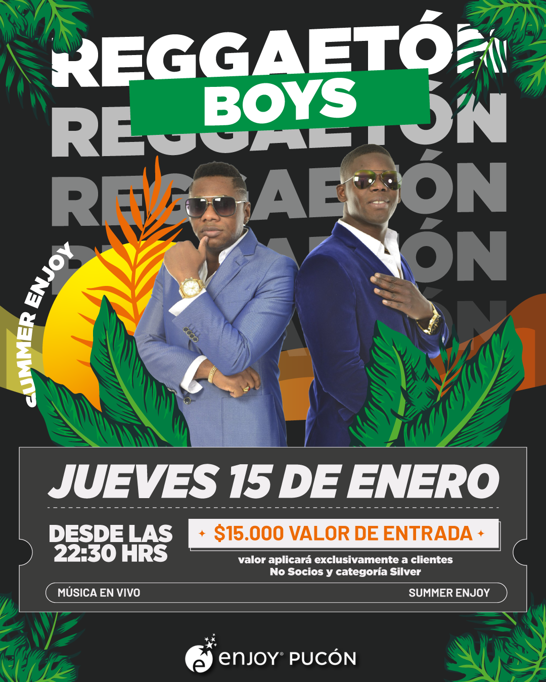 Afiche de 🔥🎧 REGGAETÓN BOYS - SUMMER ENJOY 🎧🔥