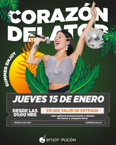 ❤️🎶 CORAZÓN DELATOR - SUMMER ENJOY 🎶❤️