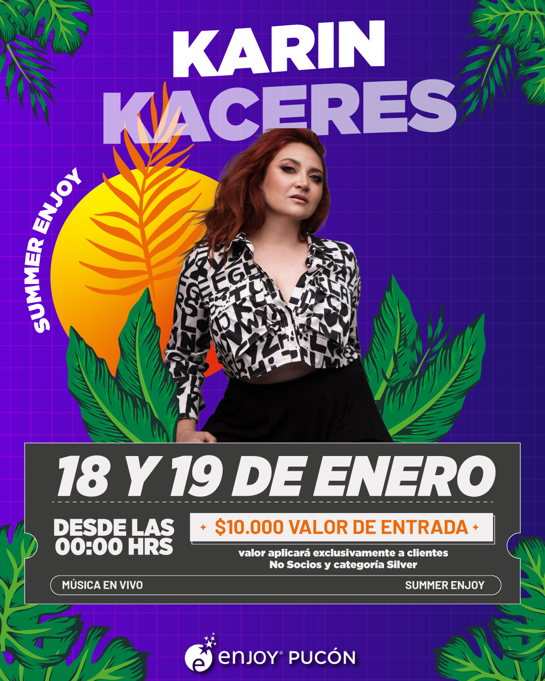 Afiche de 🎶 KARIN CACERES - SUMMER ENJOY 🎶