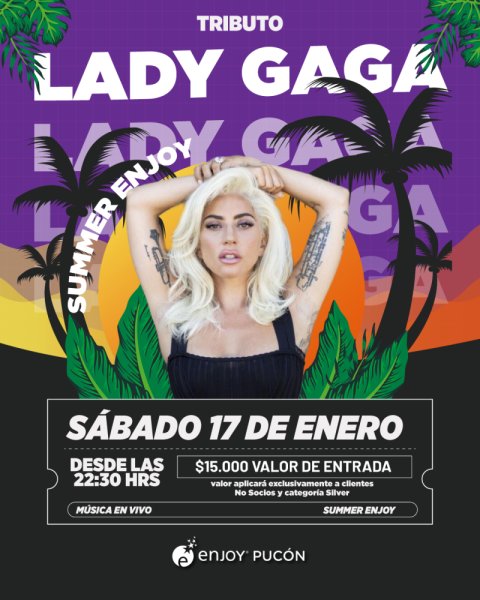 👑👠🎤 TRIBUTO A LADY GAGA – SUMMER ENJOY 🎤👠👑