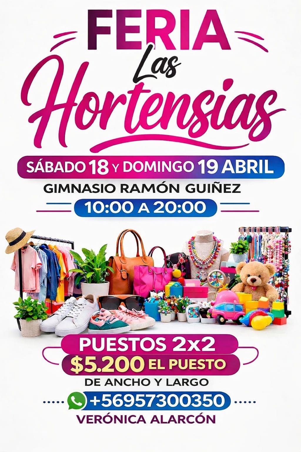 Afiche de Feria las Hortensias