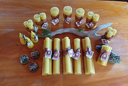 Velas de cera de abeja